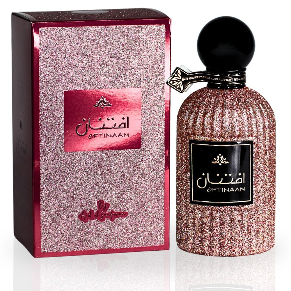 Ard Al Zaafaran Eftinaan bottle with bergamot top notes for a bright opening