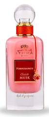 Ard Al Zaafaran Ithra Dubai Pomegranate Musk bottle highlights a fresh, fruity musk ideal for daily wear