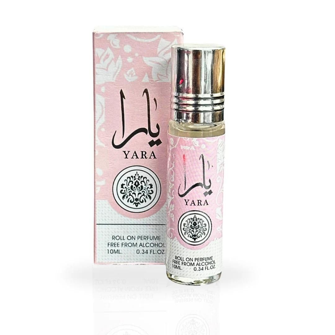 Ard Al Zaafaran Yara perfume roller bottle shown for on the go wear