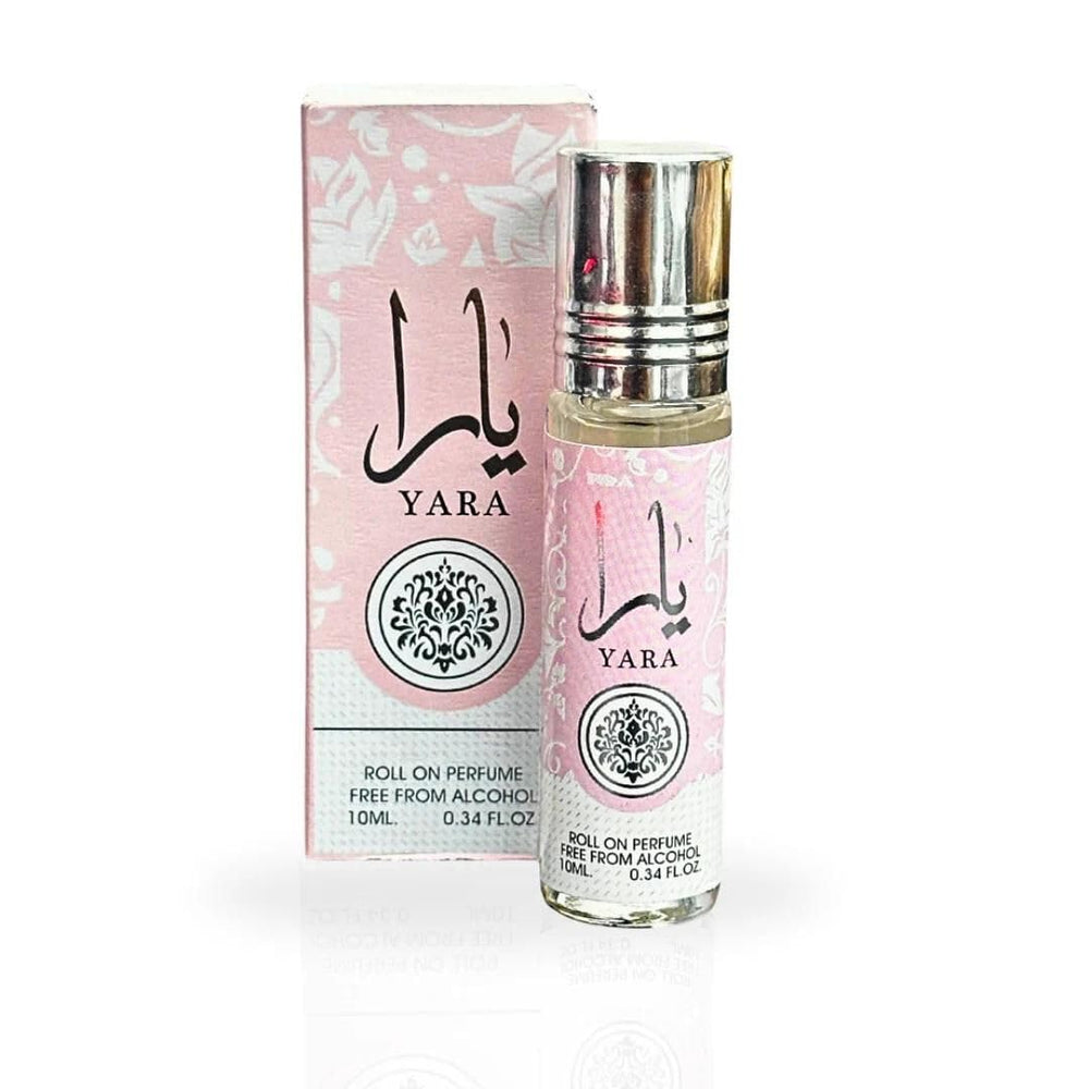 Ard Al Zaafaran Yara perfume roller bottle shown for on the go wear