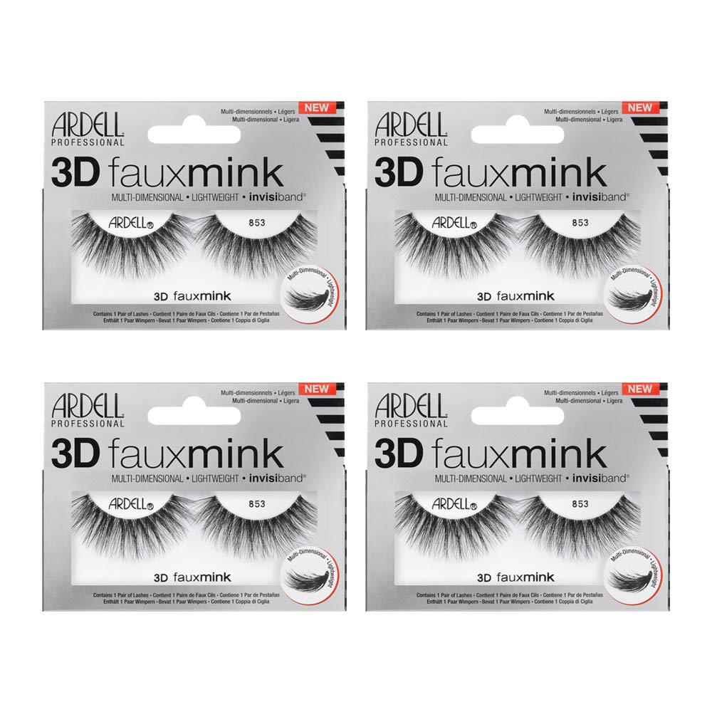 Ardell 3D Faux Mink 853 full-volume lashes for dramatic, eye-catching looks