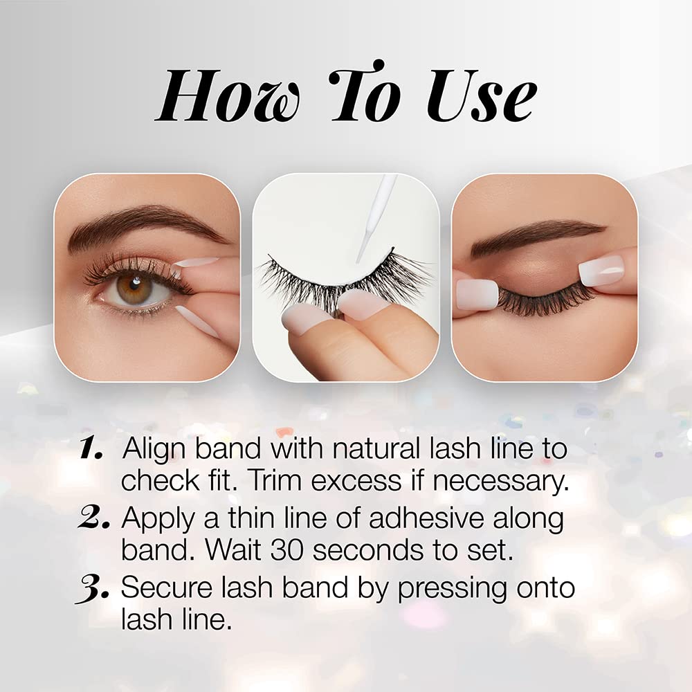 Ardell 3D Faux Mink 863 lashes offer a seamless fit along lash line