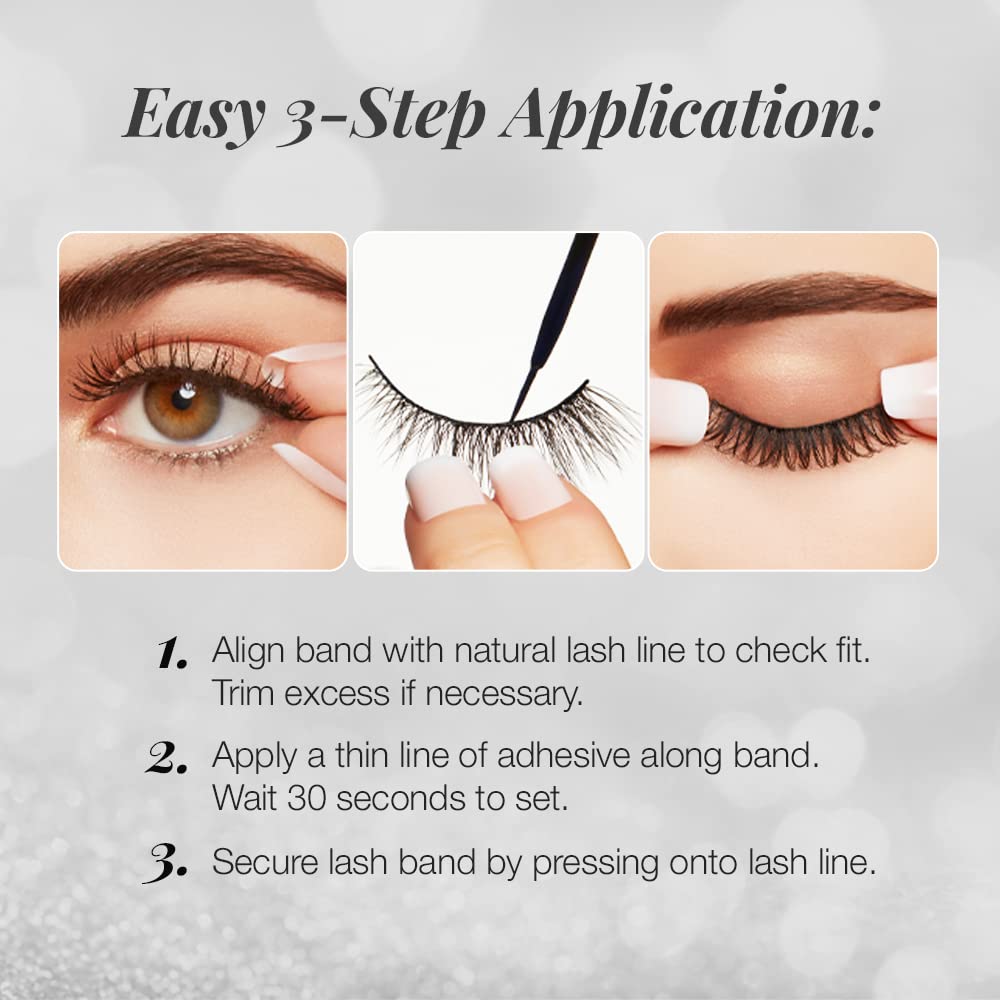 Ardell 3D Faux Mink Lashes 853 natural-looking lashes suitable for daily wear.