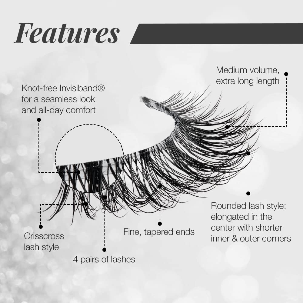 Ardell 3D Faux Mink Lashes 853 reusable pack supports sustainable beauty routines.