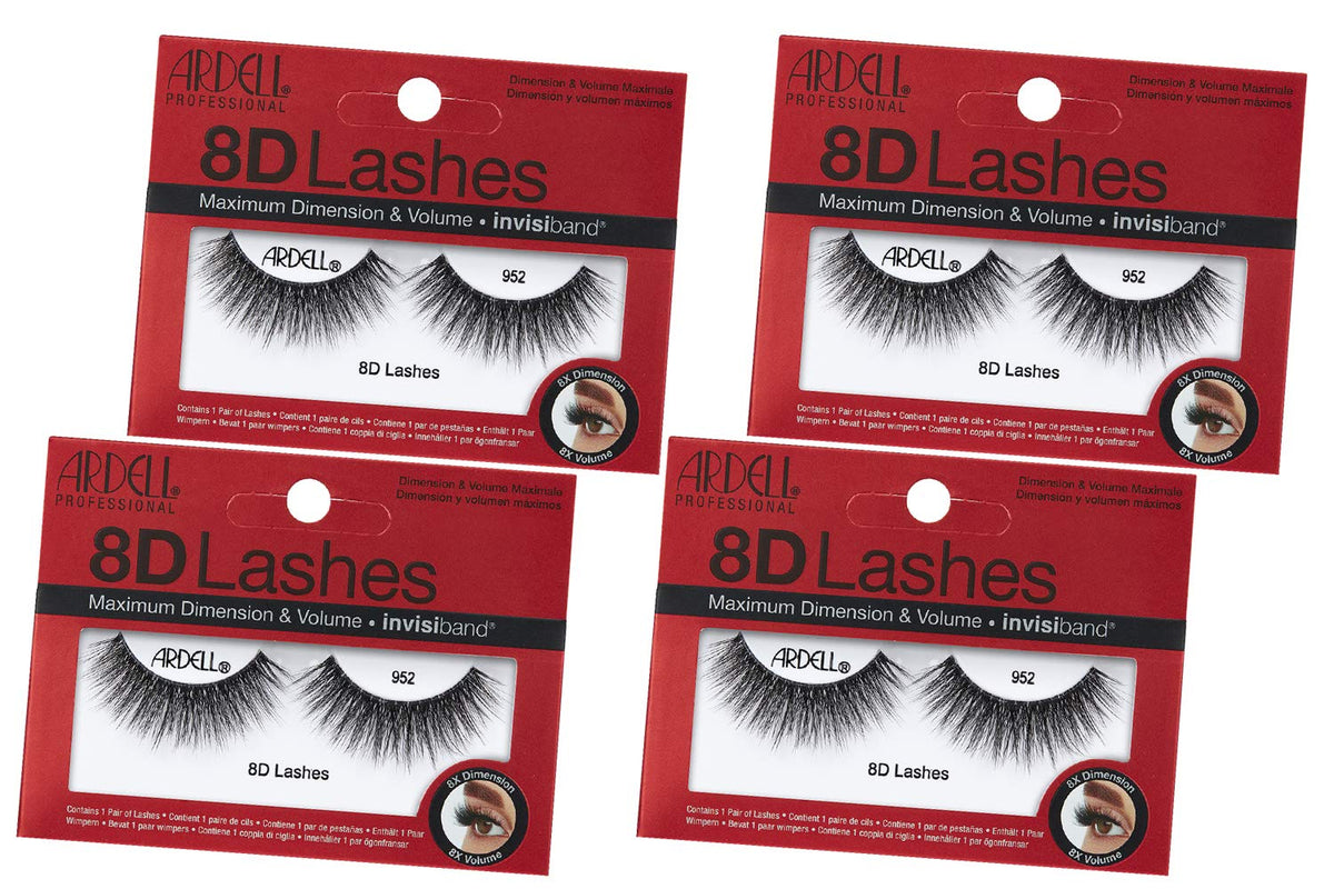 Ardell 8D Lashes 952 4-pack delivers dramatic volume for an evening look