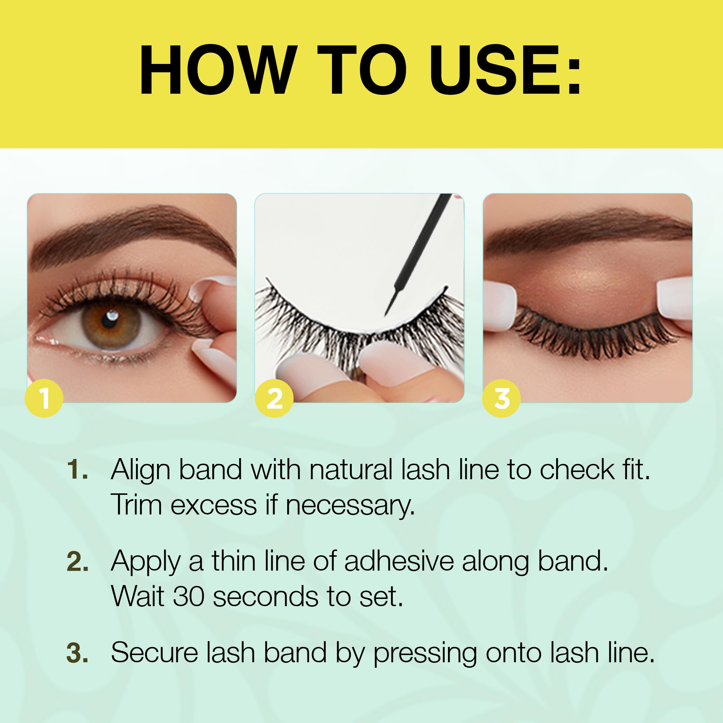 Ardell Active Lash flexible black band designed for seamless application