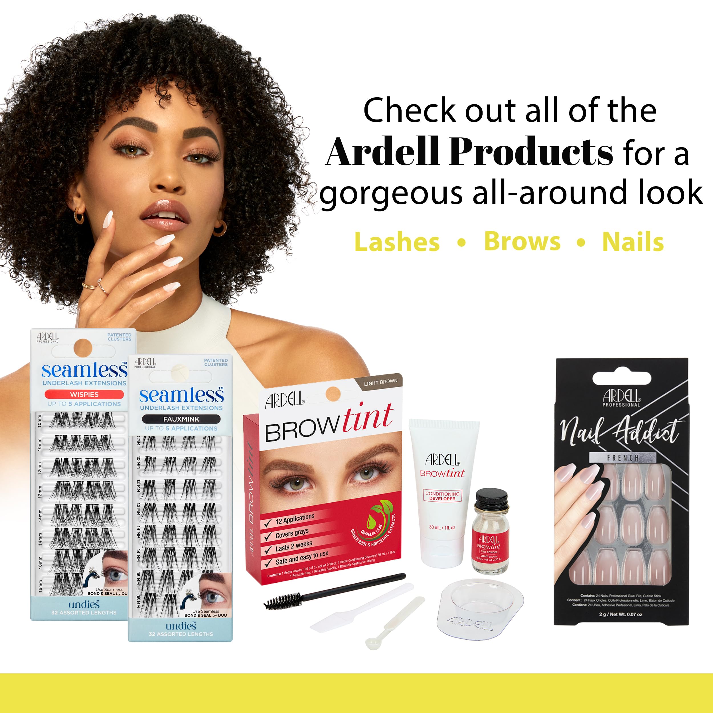 Ardell Active Lash four-pairs pack display of the product set