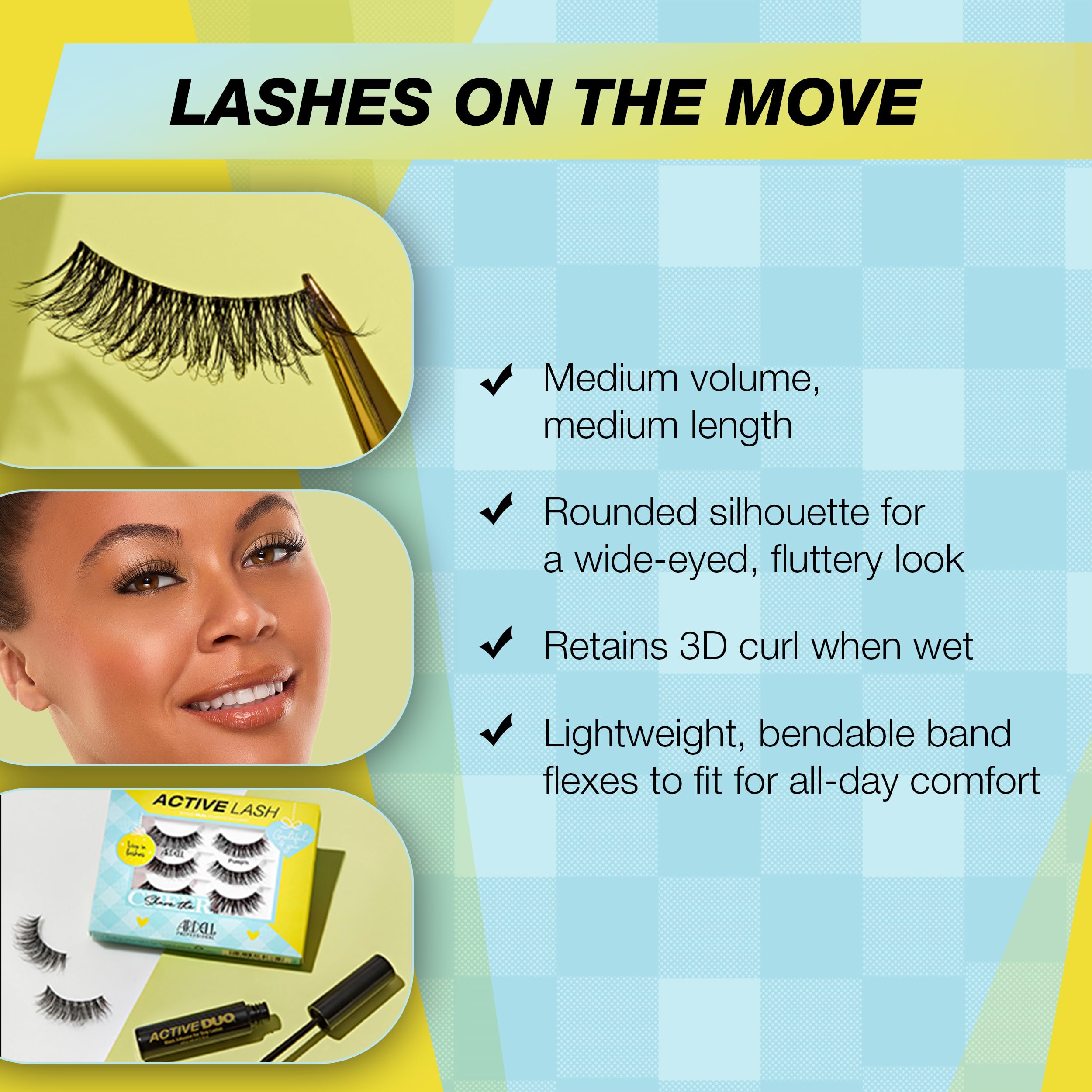 Ardell Active Pump’n gift set includes DUO Clear Adhesive.