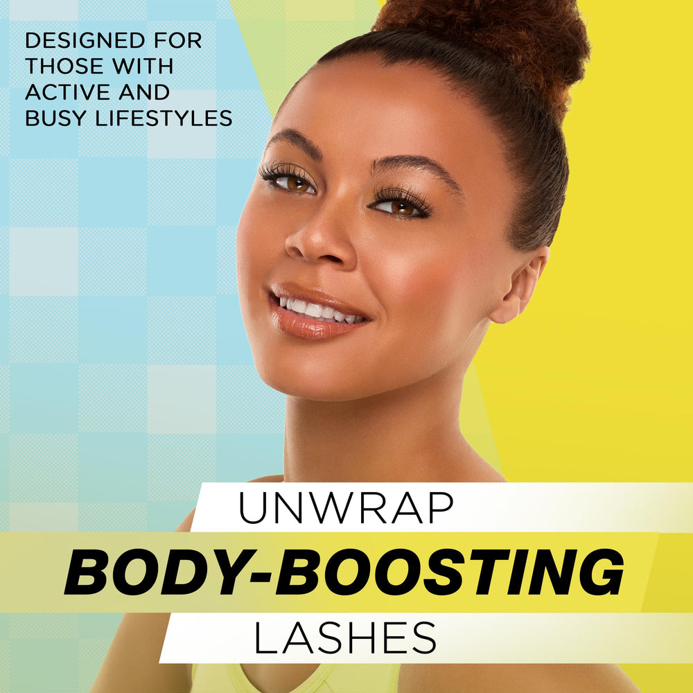 Ardell Active Pump’n lashes provide medium volume and lift.