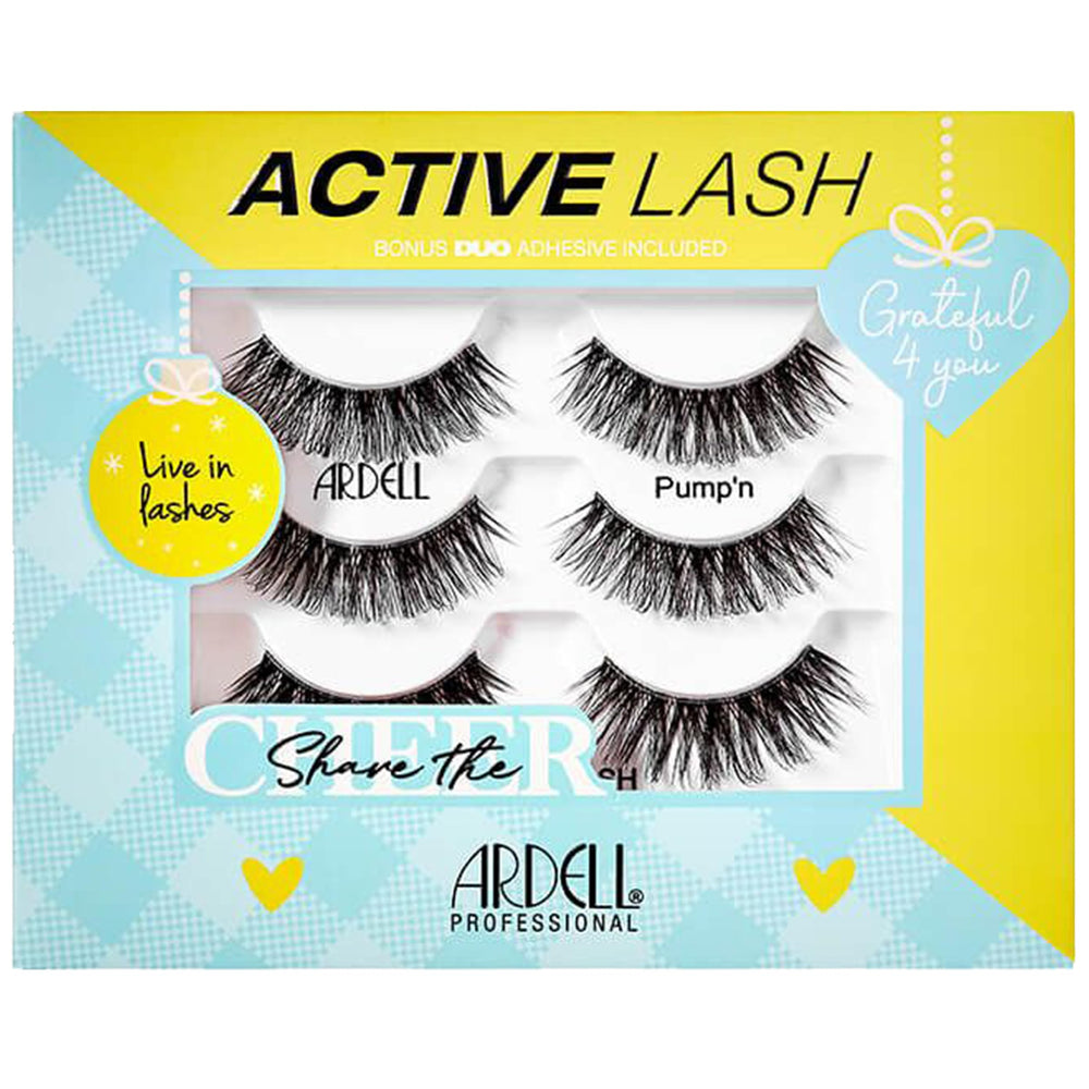 Ardell Active Pump’n lashes with sweat-proof fibers for workouts.