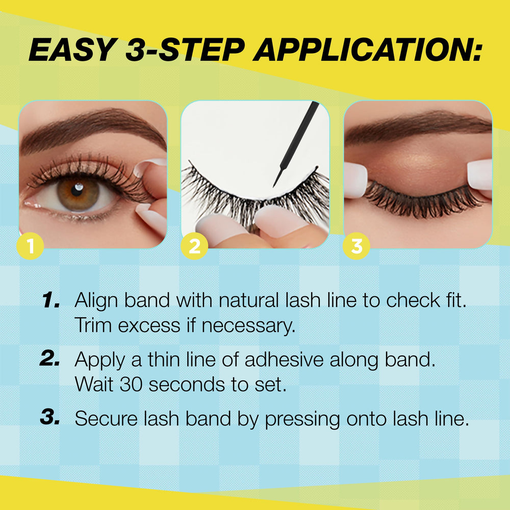 Three-pack Ardell Active Pump’n lashes support active-day wear.