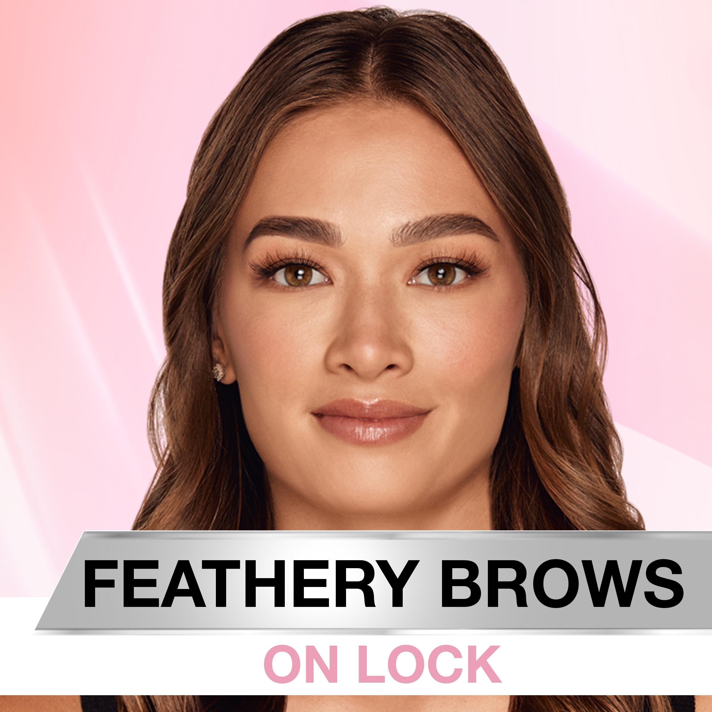 Ardell Brow Glue Soft Black on fluffy brows adds lift and volume
