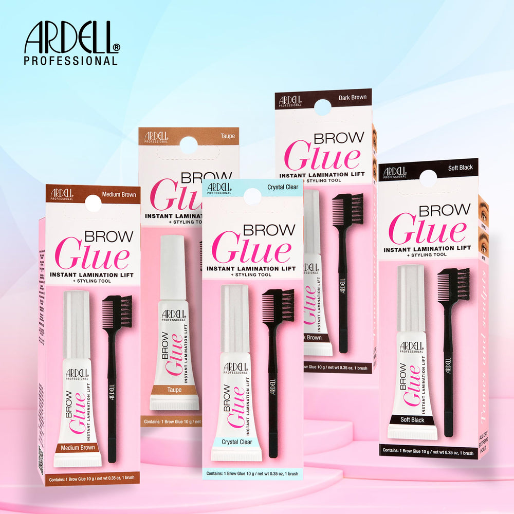Ardell Brow Glue Soft Black provides long-lasting hold throughout the day