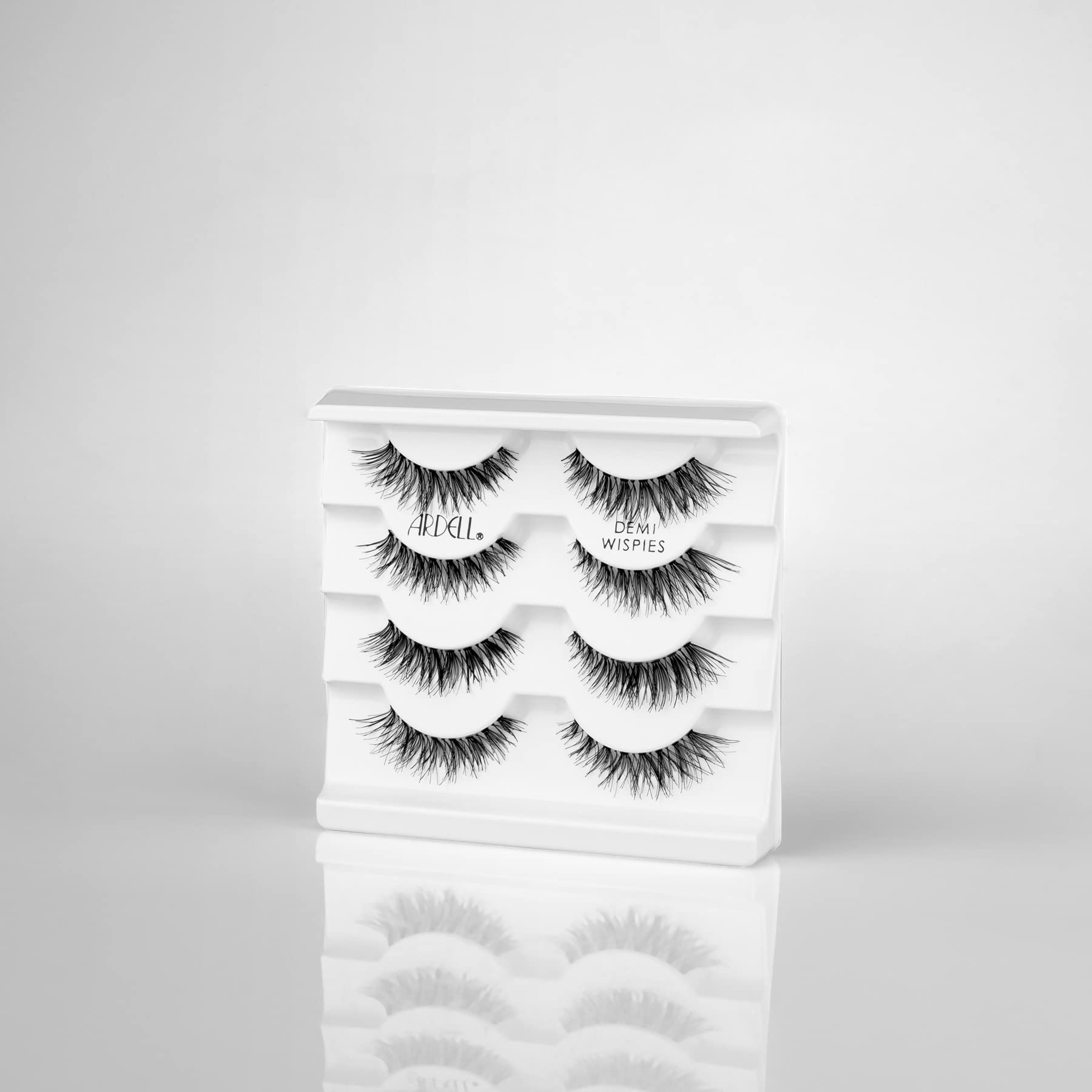 Lashes on eye demo with Ardell Demi Wispies multipack for easy wear
