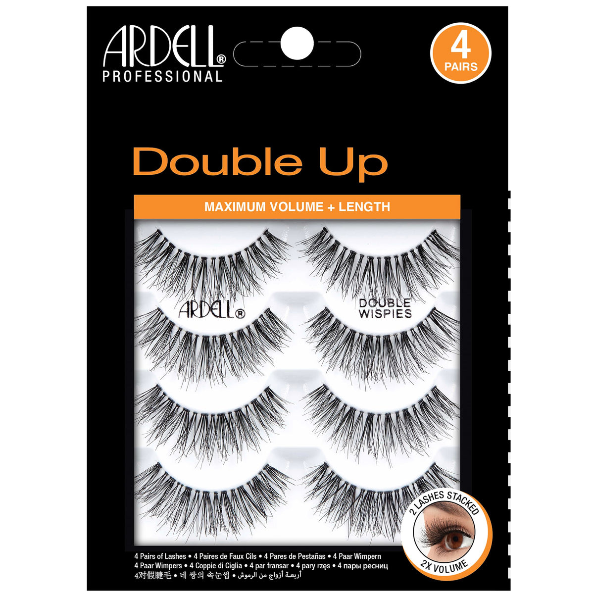 Ardell Double Up 113 lashes deliver bold volume and dramatic length for eye-opening looks.