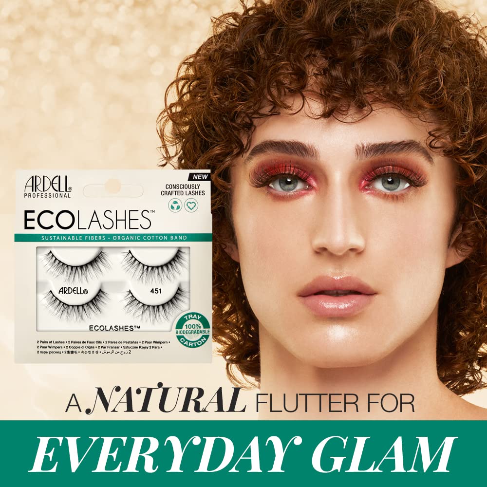 Ardell Eco Lashes 451 organic cotton band for comfortable all-day wear