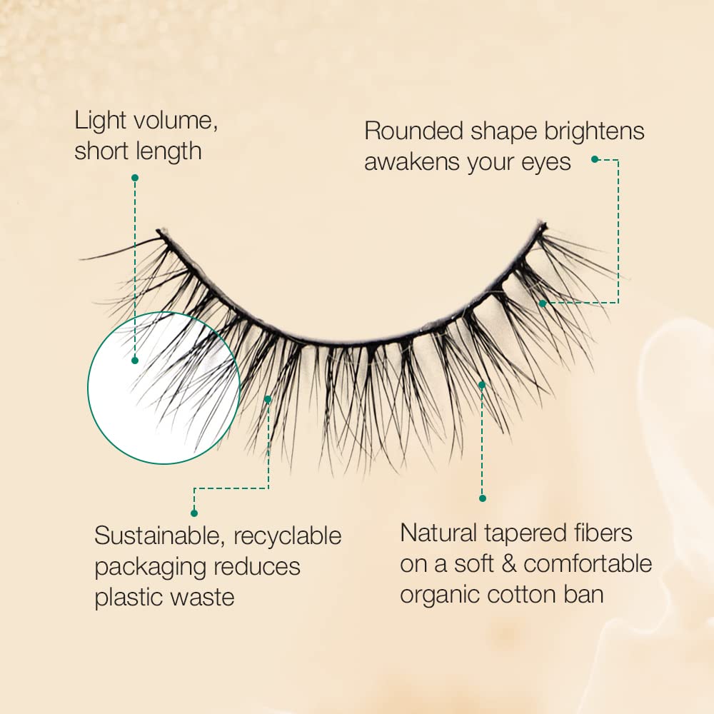 Ardell Eco Lashes 451 tapered fibers for a natural, subtle lift