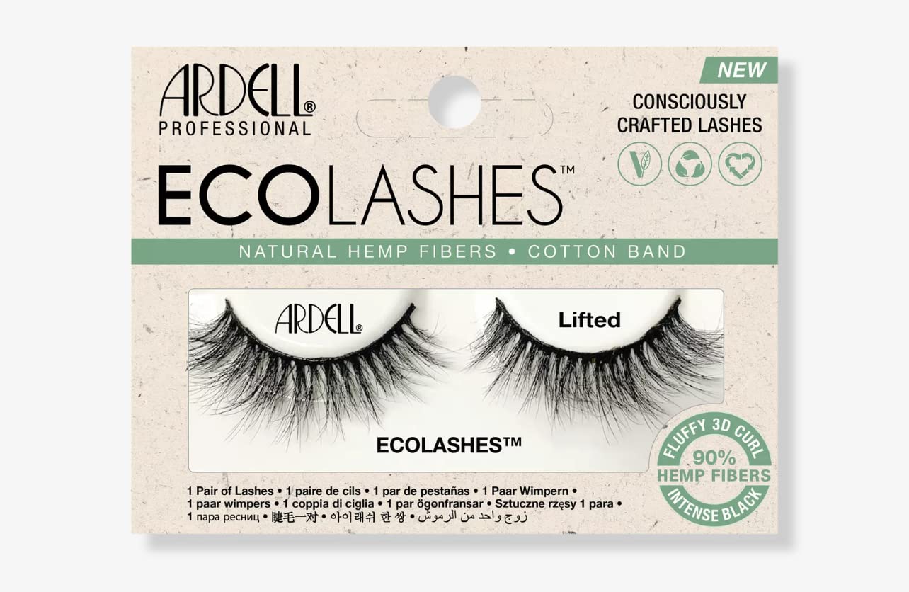 Ardell Eco Lashes Lifted full-volume lashes for dramatic daytime looks.