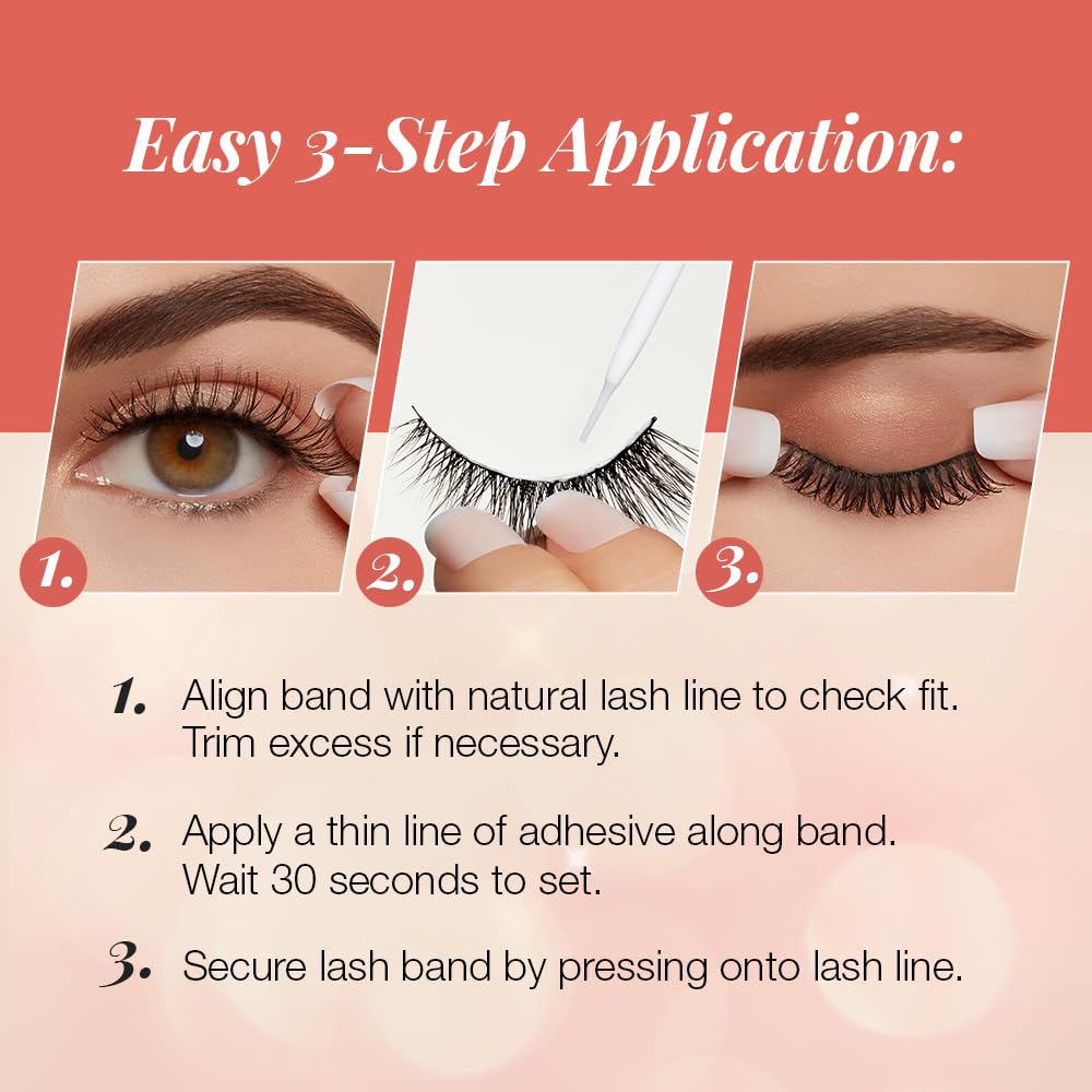Ardell eye lift effect with natural blend for daily use.