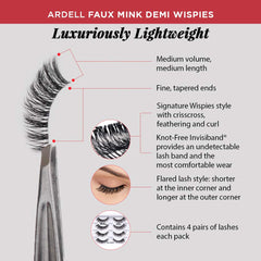 Ardell Invisiband feature highlight with lightweight, undetectable lash band.