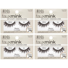 Ardell Faux Mink Wispies 824 cat-eye lashes for a lightweight, fluttery look and easy-to-apply.