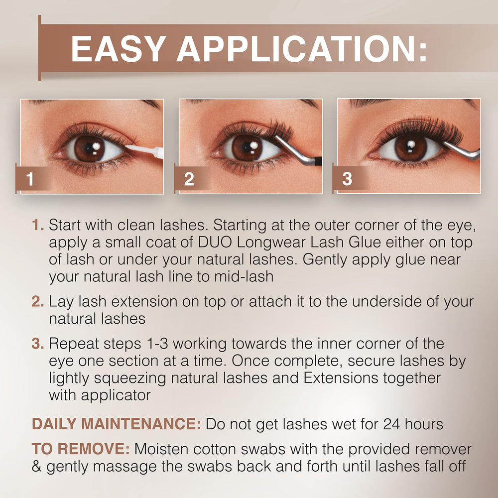 Ardell lash mapping system guides placement for quick, precise at home lashes.