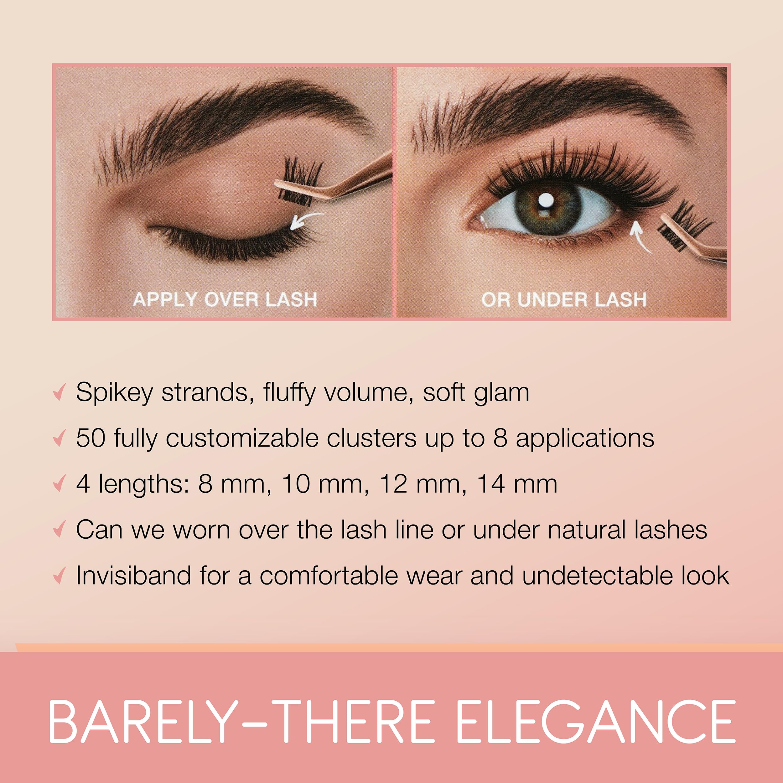 Ardell Naked Clusters 421 adjustable lengths from 8 to 14 mm