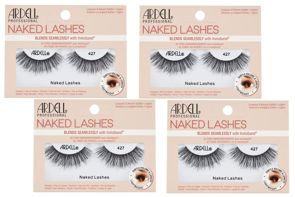 Ardell Naked Lashes Natural 427 with Invisiband: seamless band for natural, comfortable wear.