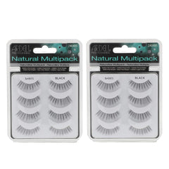 Ardell Natural Babies Black lashes close-up showing lightweight, natural volume