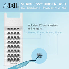 Ardell 32 patented lash clusters in 10–16 mm for customizable volume.