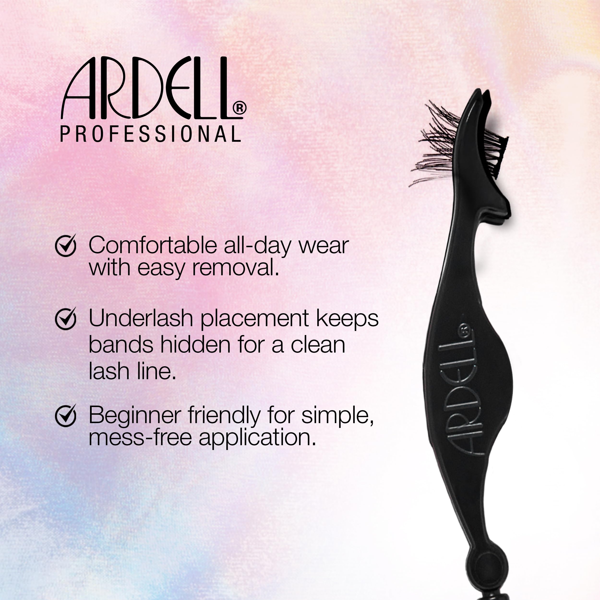 Ardell Press-On Lashes Easy removal protects natural lashes.