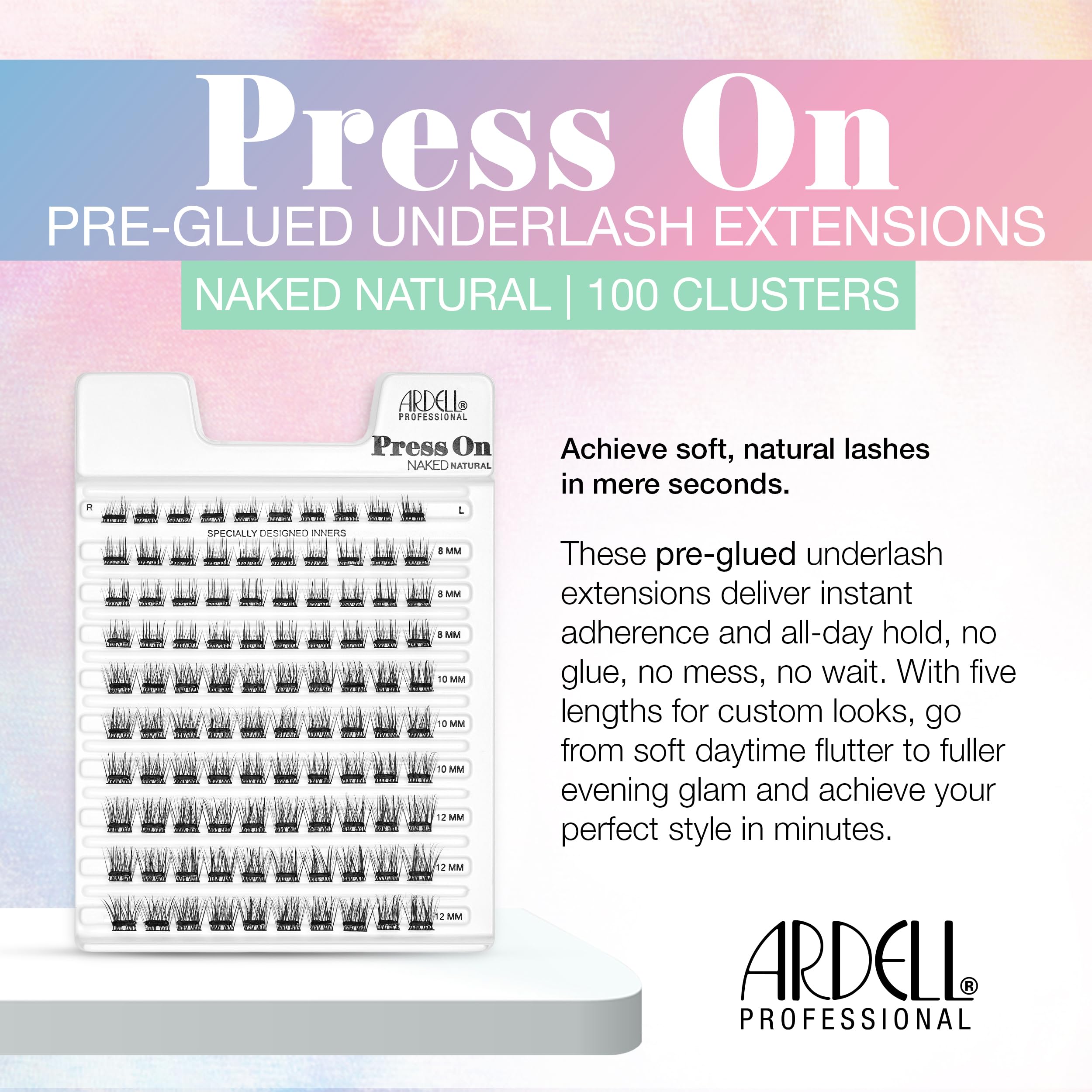 Ardell Press-On Lashes Natural cluster lashes for everyday enhancement.