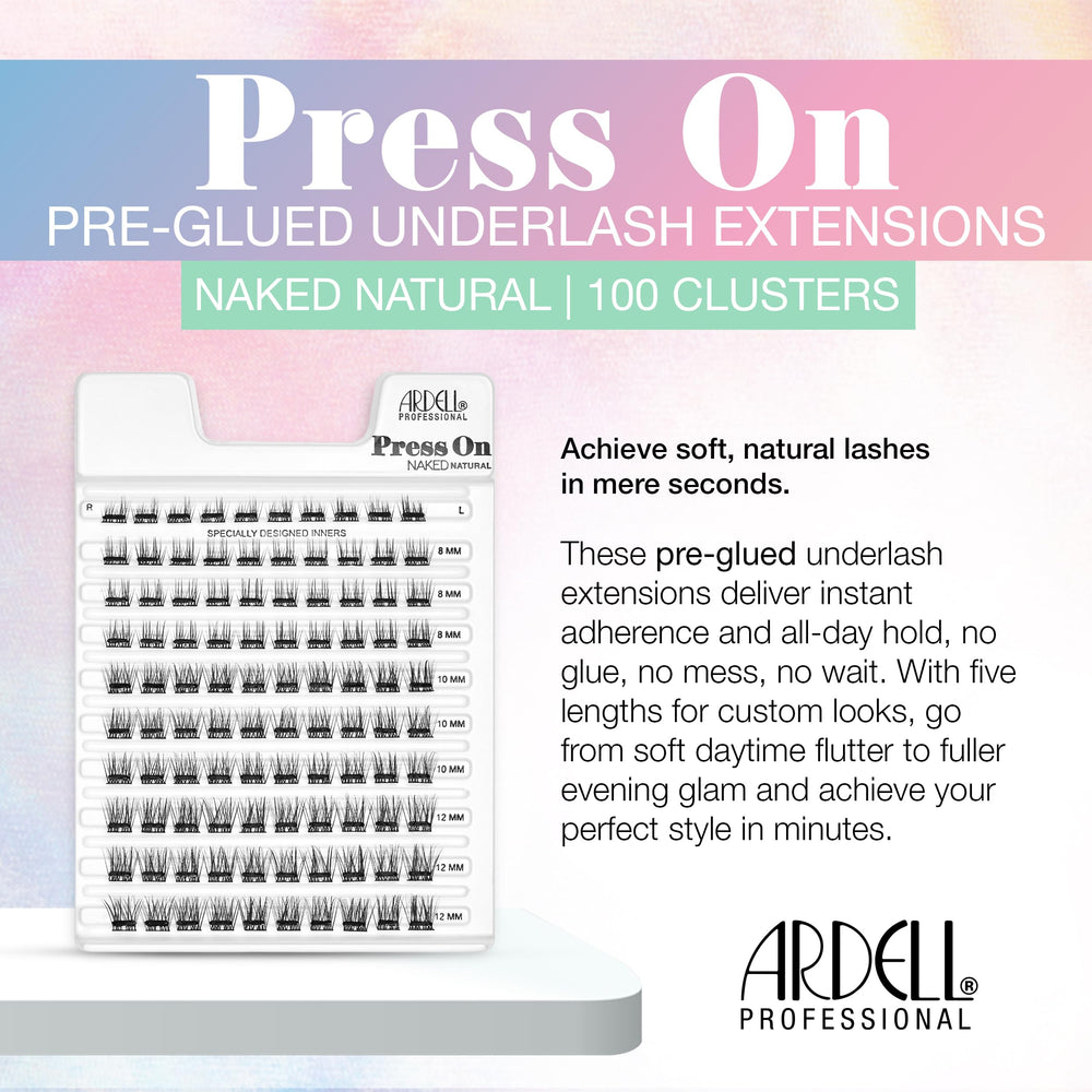 Ardell Press-On Lashes Natural cluster lashes for everyday enhancement.