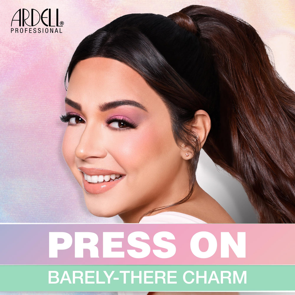 Ardell Press-On Lashes Underlash application shows seamless natural finish.