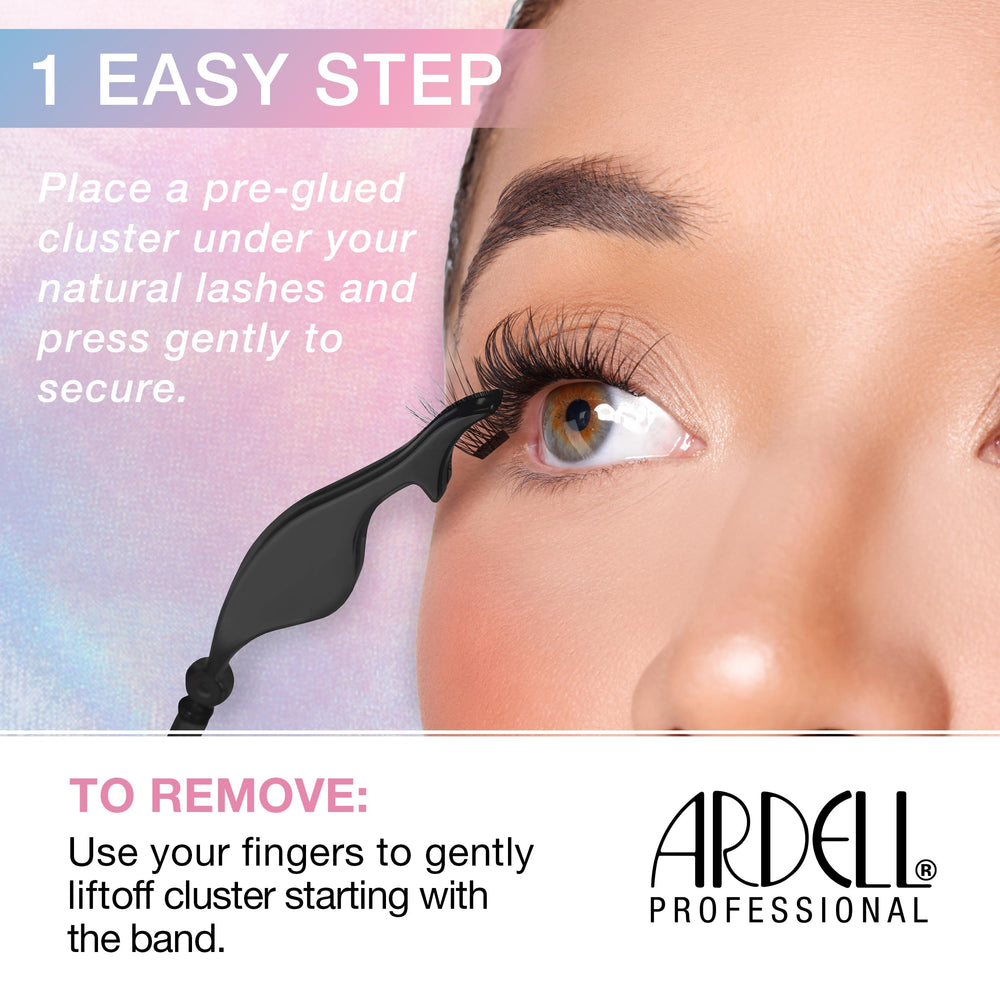 Ardell Press-On Lashes Underlash fit blends with natural lashes for undetectable finish.
