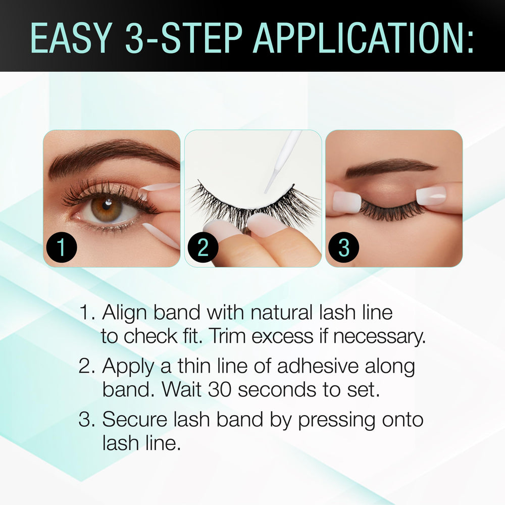 Ardell glue works with strip and individual lashes for versatility