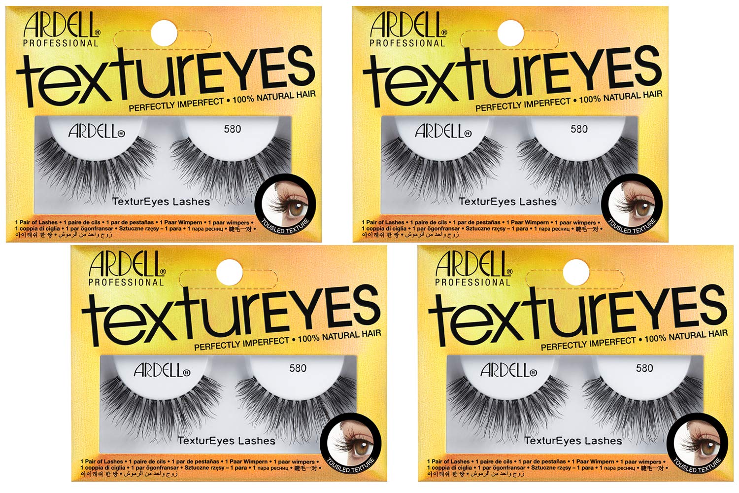Ardell TexturEyes #580 false strip lashes offer textured definition for a natural look.
