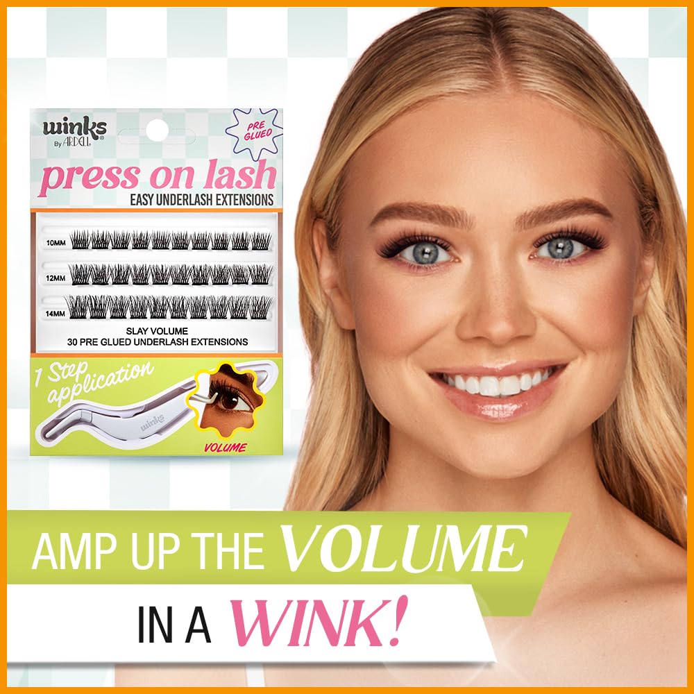 Ardell Winks lash kit demonstrates simple, beginner-friendly application with the included applicator.
