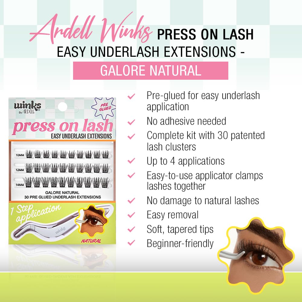Thirty lash clusters across three sizes for customizable volume.