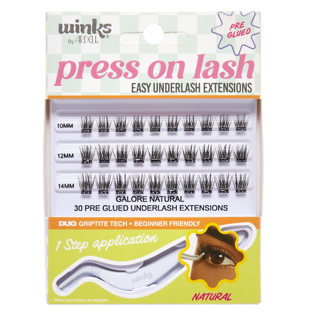 Ardell Winks press-on lashes deliver a natural look for everyday wear.