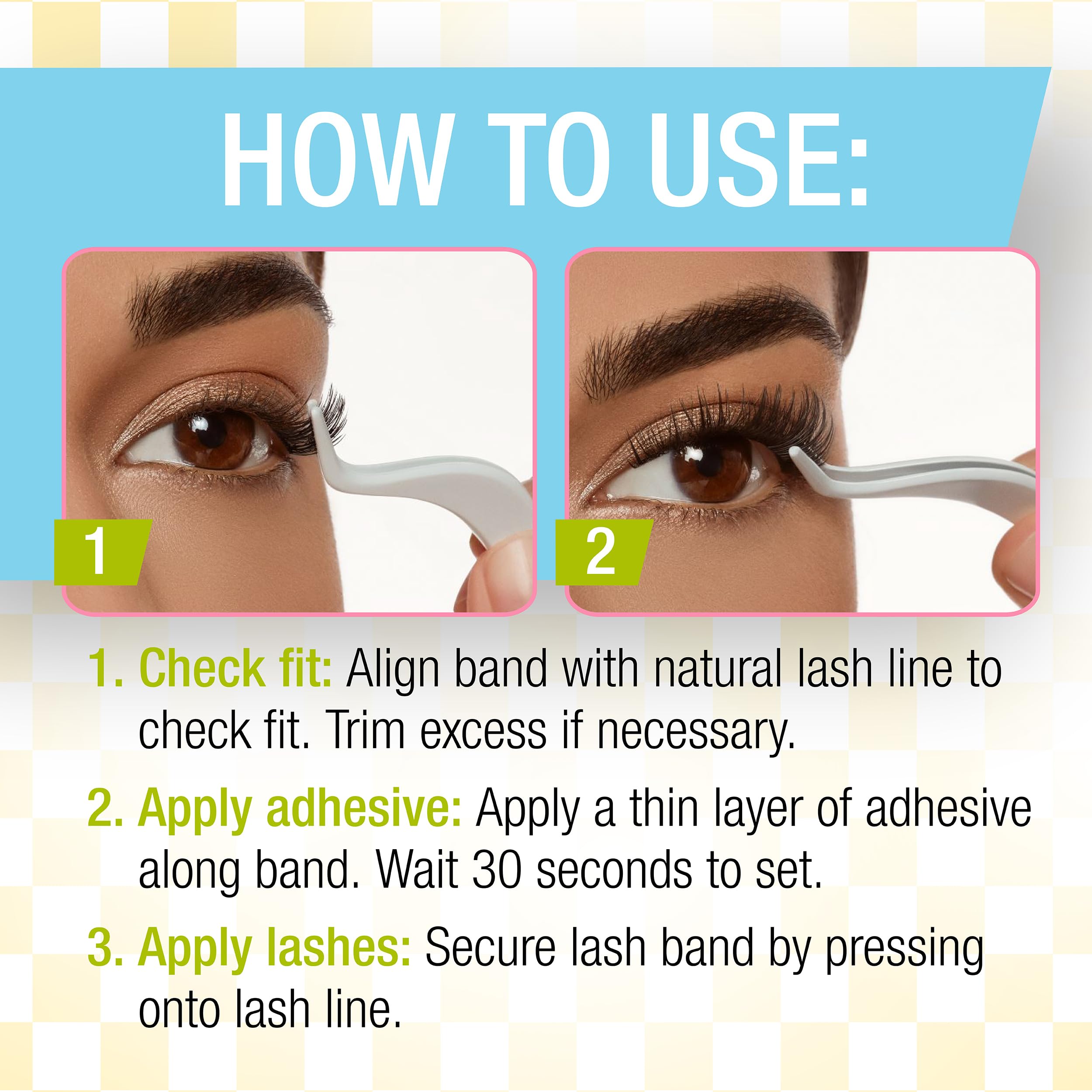 Reusable lash set offers four pairs for variety.