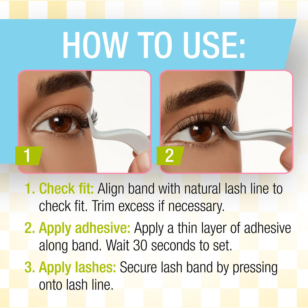 Reusable lash set offers four pairs for variety.