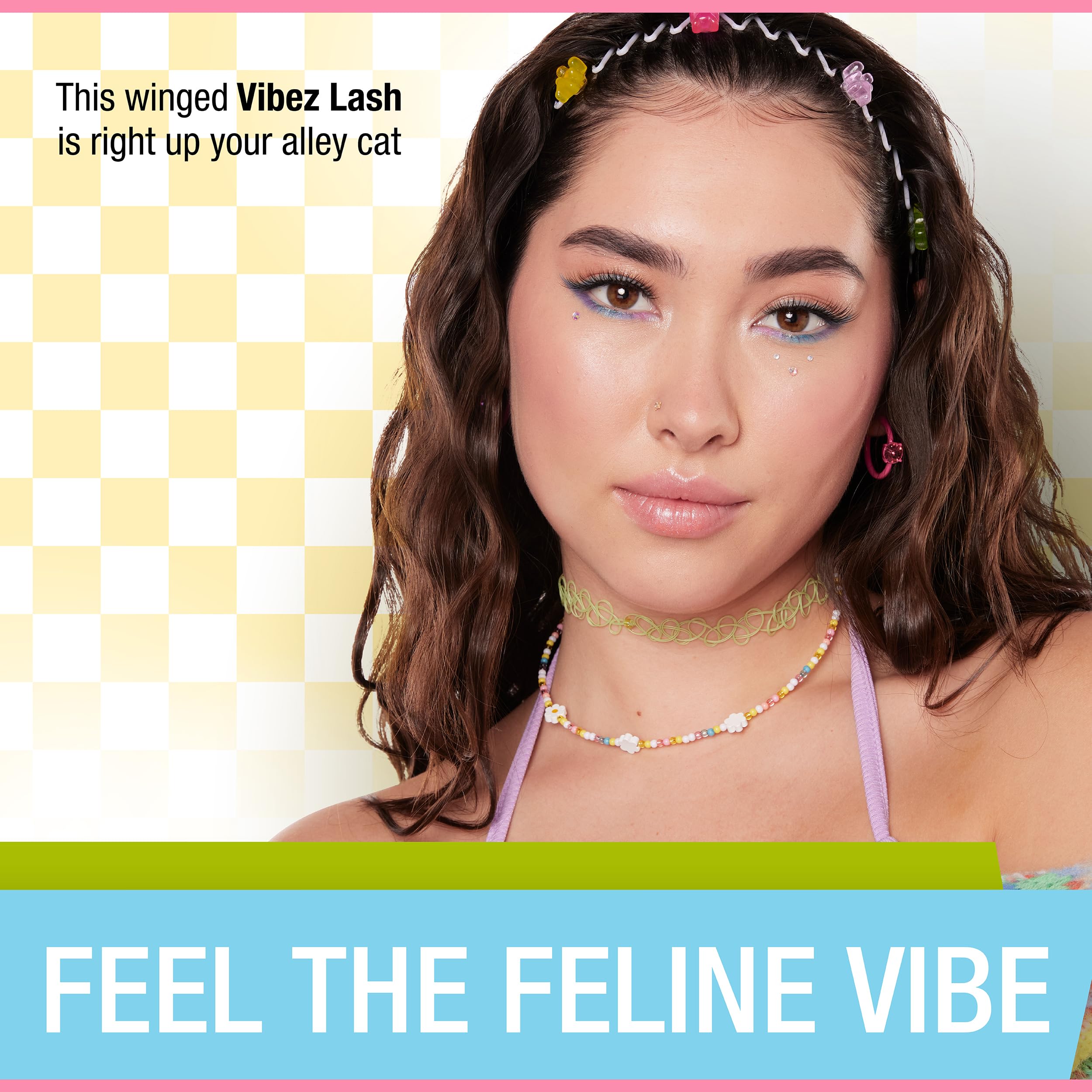 Ardell Winks Vibez style lashes deliver bold, dramatic eye accents.