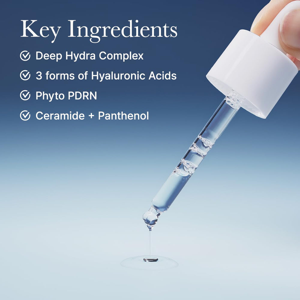 ARENCIA serum texture close-up shows lightweight gel for easy absorption.