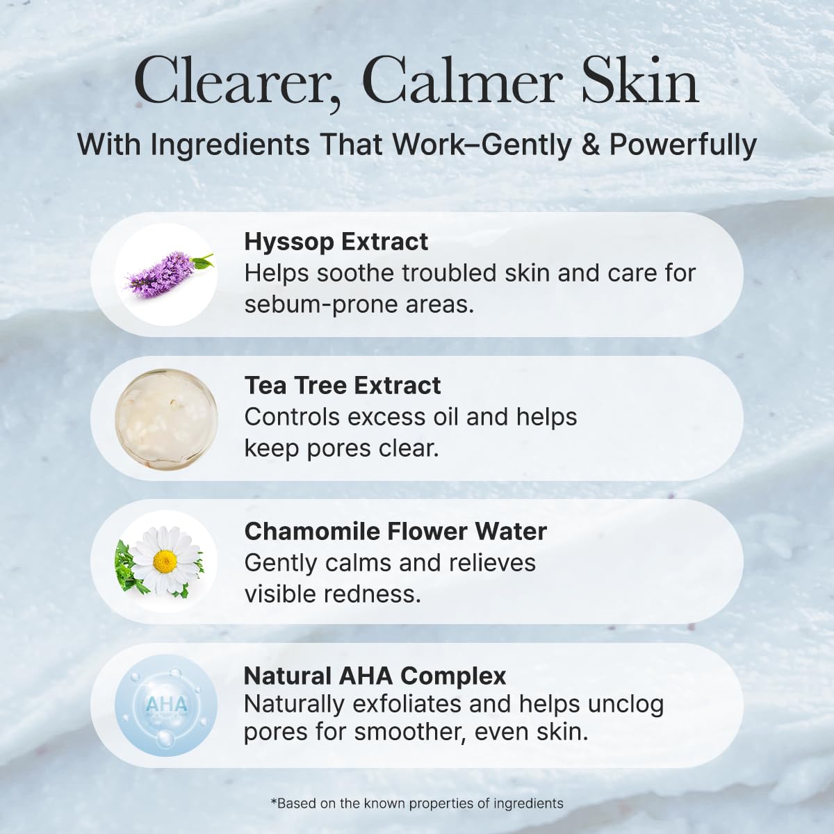 ARENCIA cleanser on oily-combination skin demonstrates effective cleansing