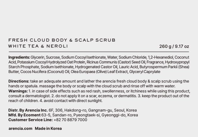 Arencia Fresh Cloud Sea Salt Scrub bathroom spa glow suggesting at-home spa results.