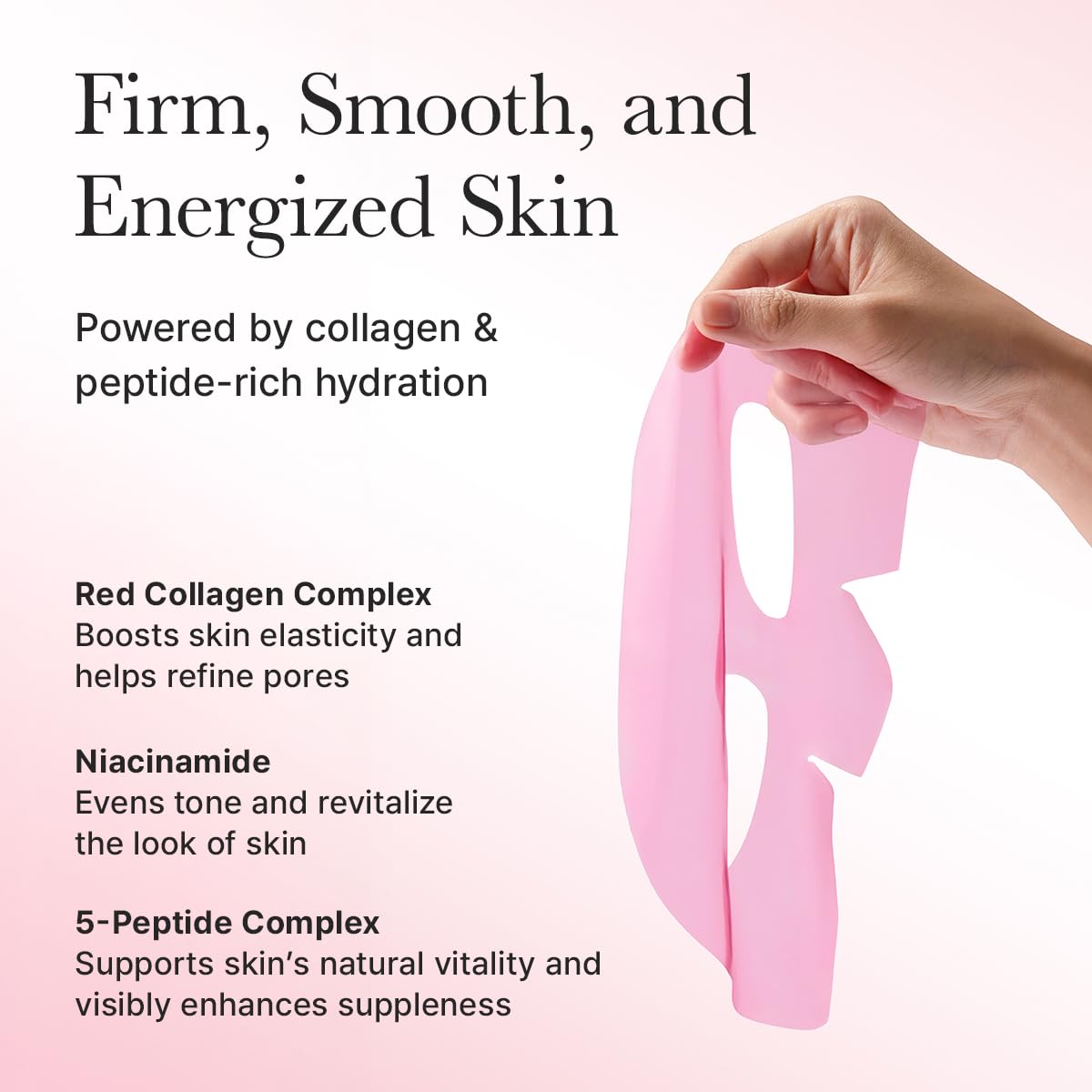 ARENCIA Red Collagen Jello Mask jelly texture up-close for skin hydration.