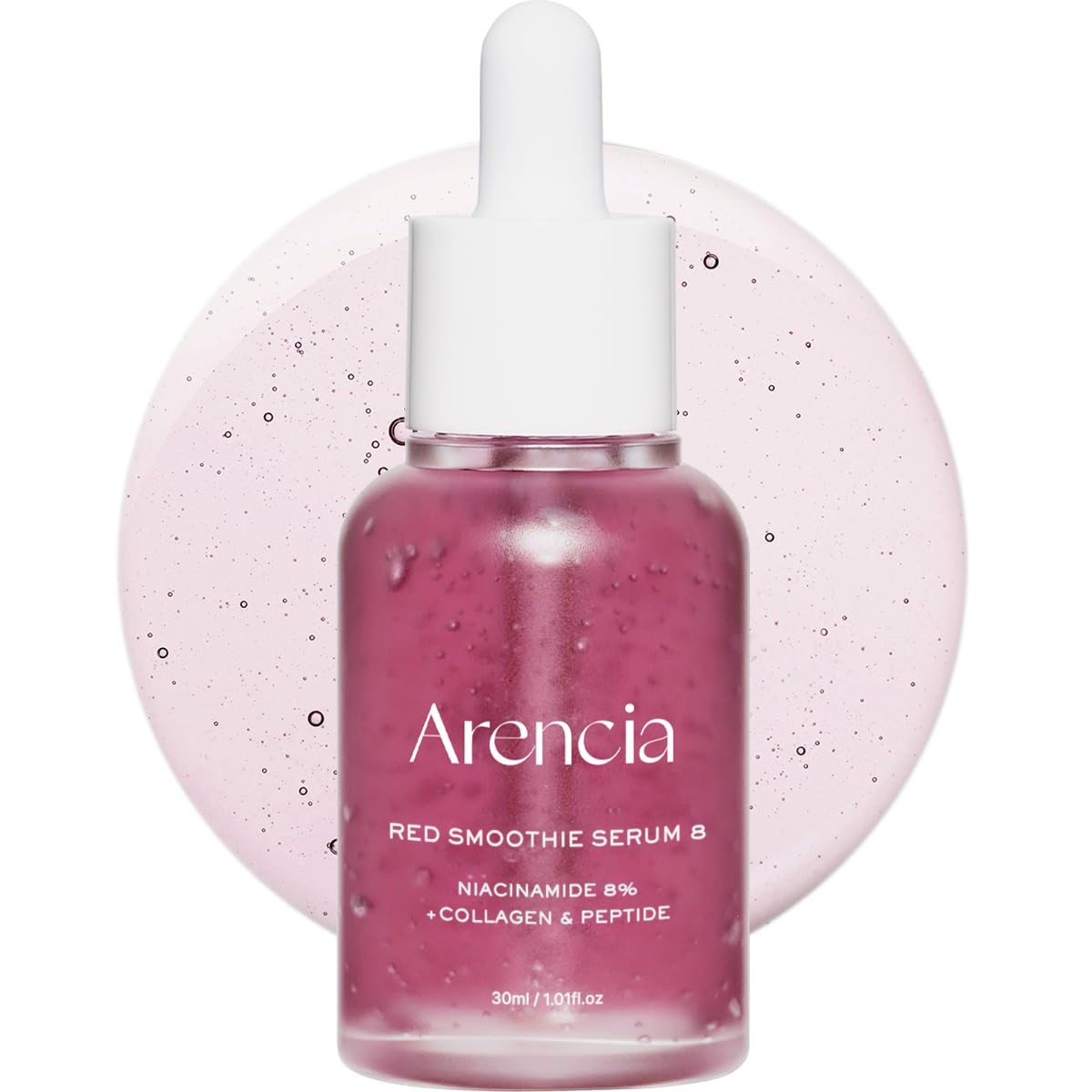 ARENCIA Red Collagen serum bottle for a radiant texture