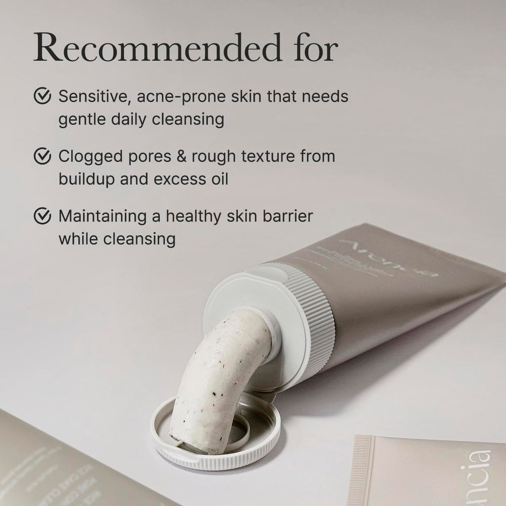 ARENCIA gentle exfoliation close-up for smoother skin.