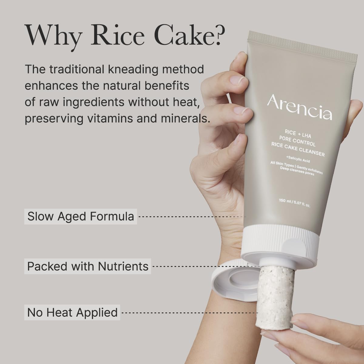 ARENCIA 150 g jar ready for daily cleansing.
